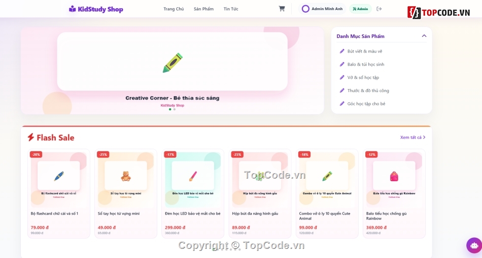 Website bán hàng,Web bán hàng,AI,văn phòng phẩm